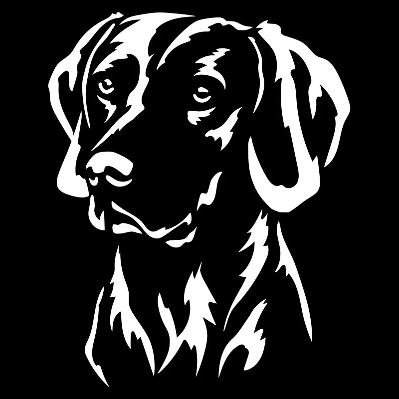 Weimaraner Kopf "Black Edition"