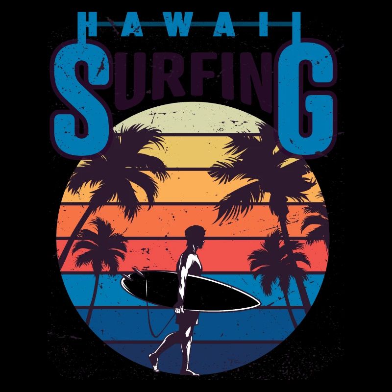 hawaii surfing summertime beach