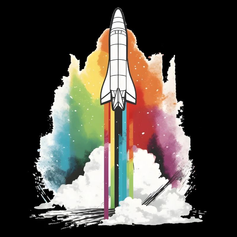 Fusée arc-en-ciel