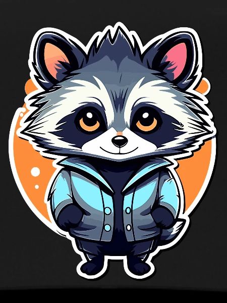 Waschbär Illustration