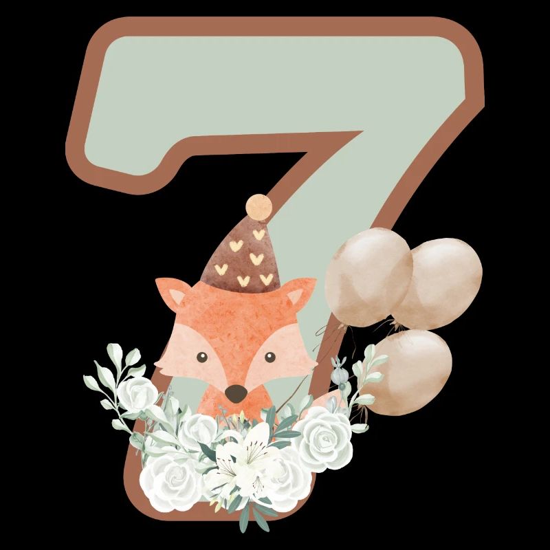 7. Geburtstag Fuchs Blumen
