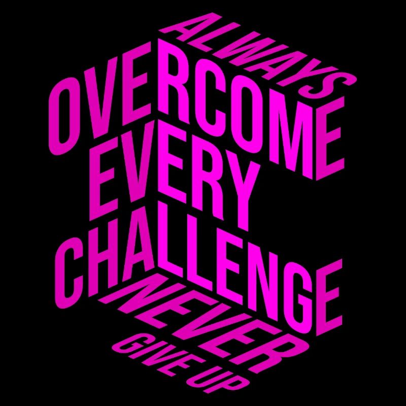 Never give up