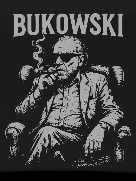 Bukowski Vibe Smoking Portrait