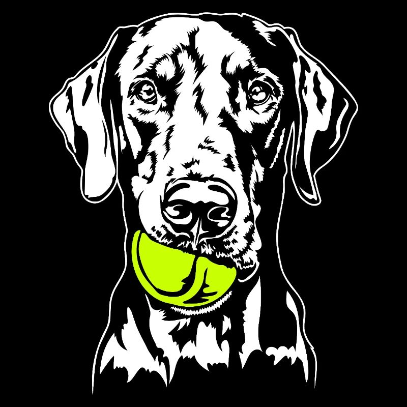 Dobermann Ball Balljunkie Hunde Wilsigns