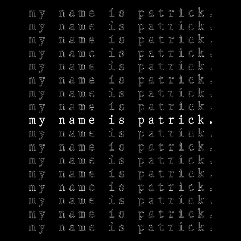 Je m’appelle Patrick