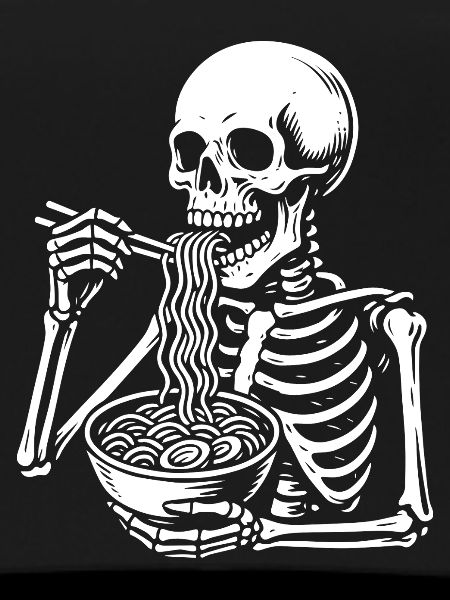 Skeleton Slurping Noodles