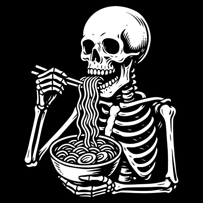 Skeleton Slurping Noodles