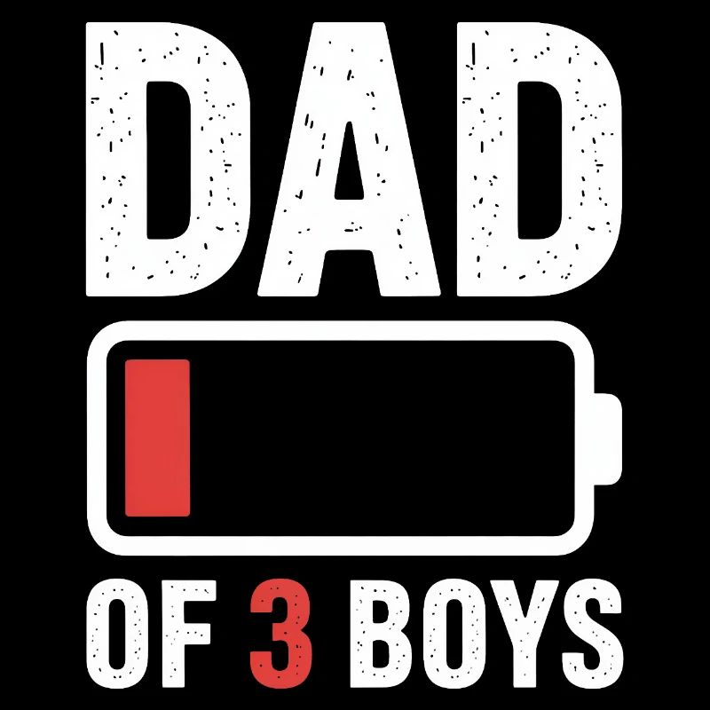 Papa de 3 garçons Pride