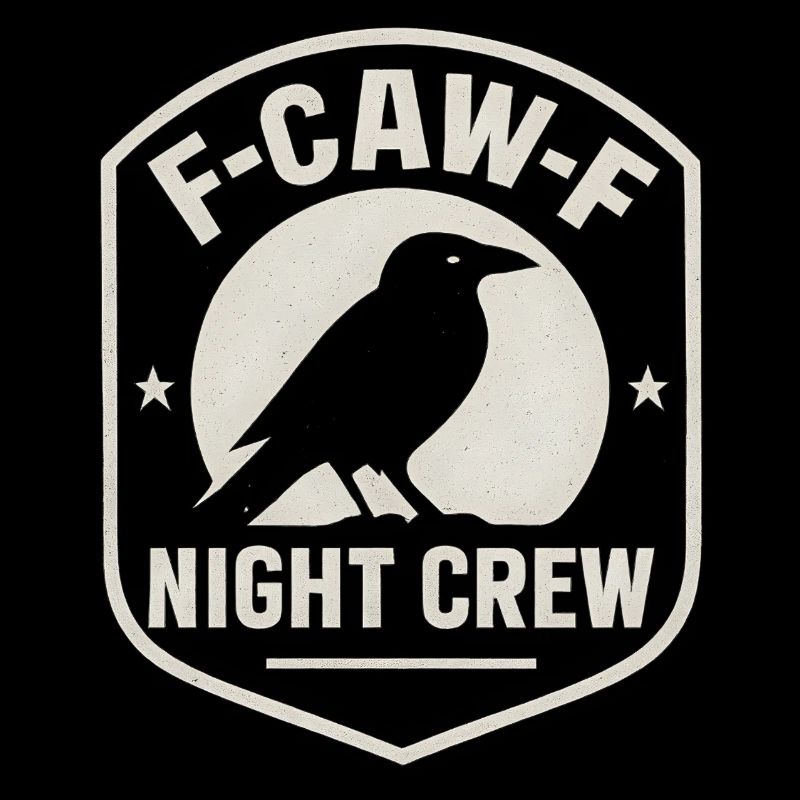 F-Caw-F Night Crew Raven Crow Humor Night Shift