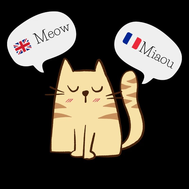 Bilingual cat | Chat bilingue français/anglais