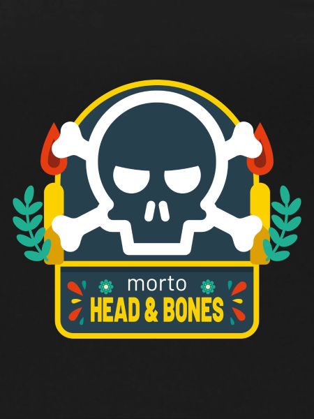 Head and bones candle