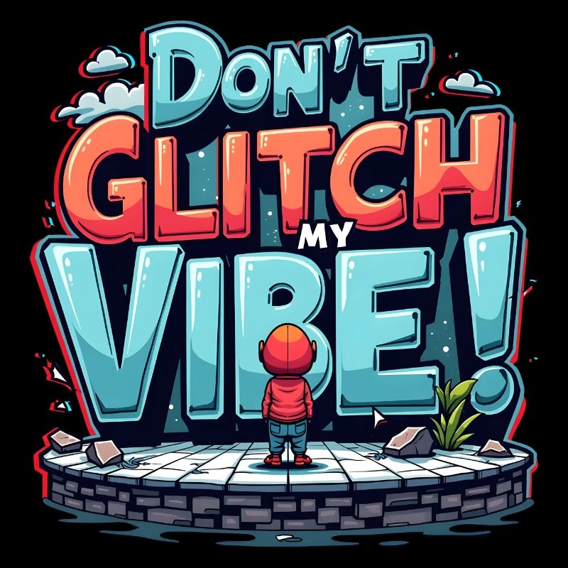 Don’t Glitch my Vibe - Graffiti de jeux rétro
