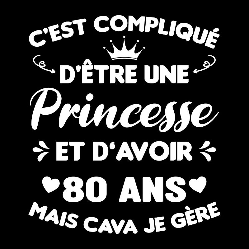 Une princesse et d'avoir 80 ans, Cadeau 80 ans
