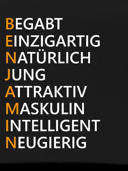Benjamin Name Geschenk