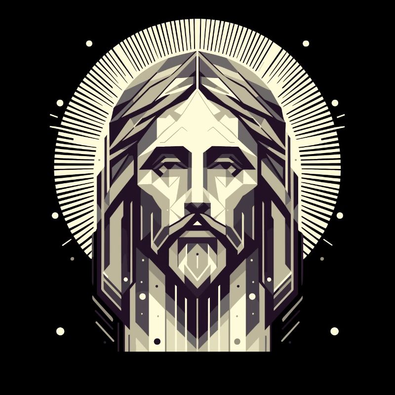 Jesus Vektor Polygon Christus Kopf Religion