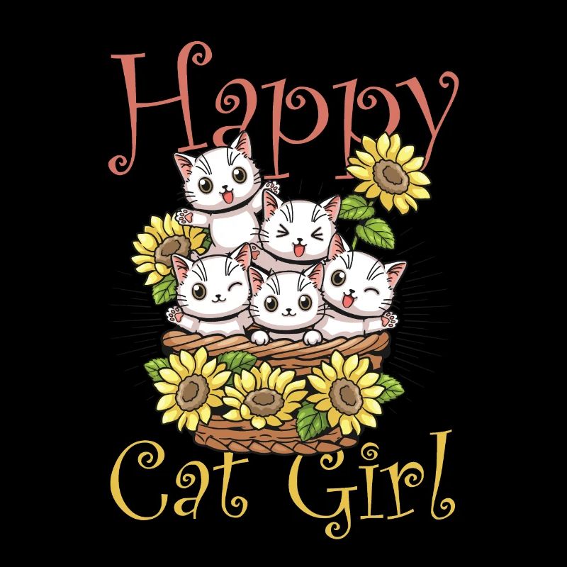 Happy Cat Mädchen Kätzchen