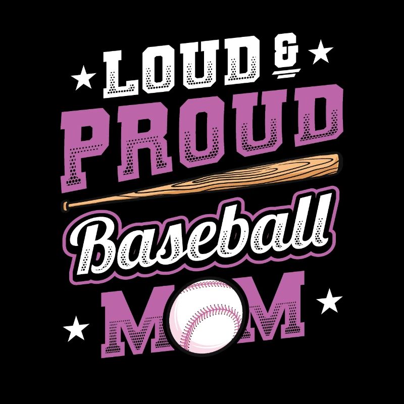 Laut und stolzer Baseball-Mutter