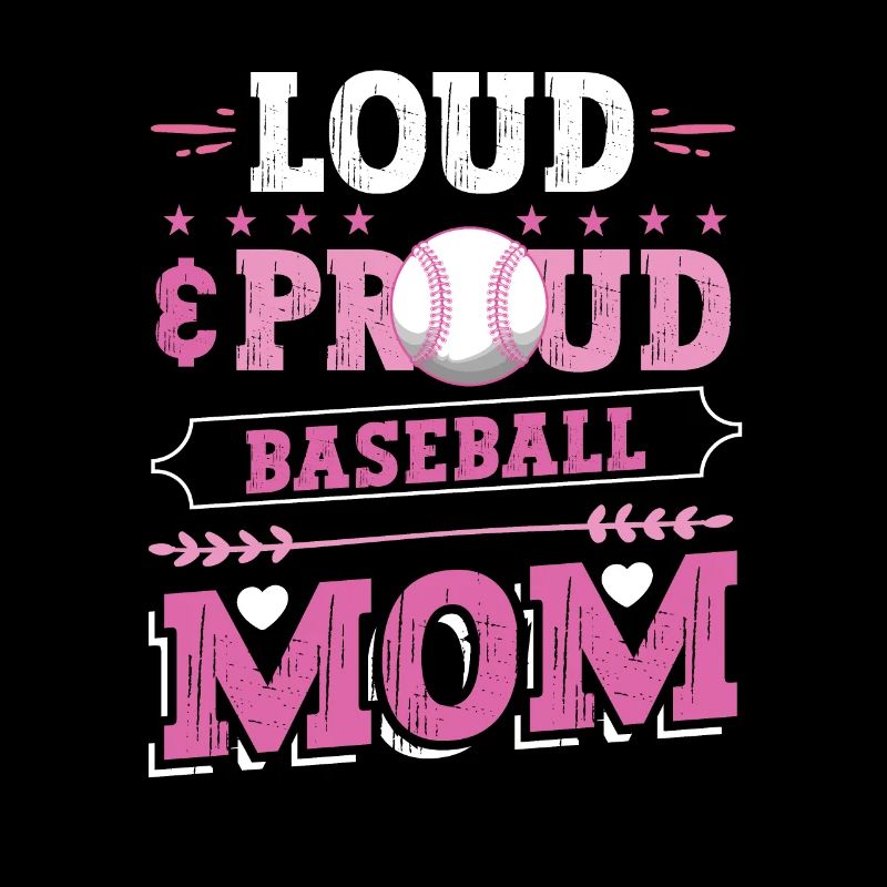 Mère de baseball bruyante et fière