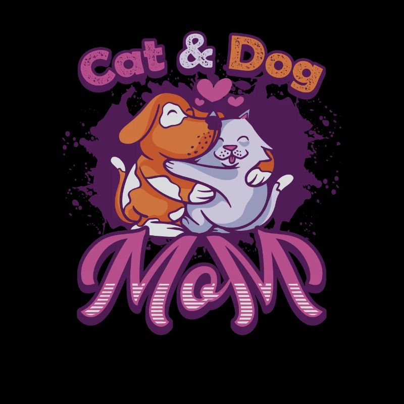 Mère de chat et de chien, animaux domestiques.