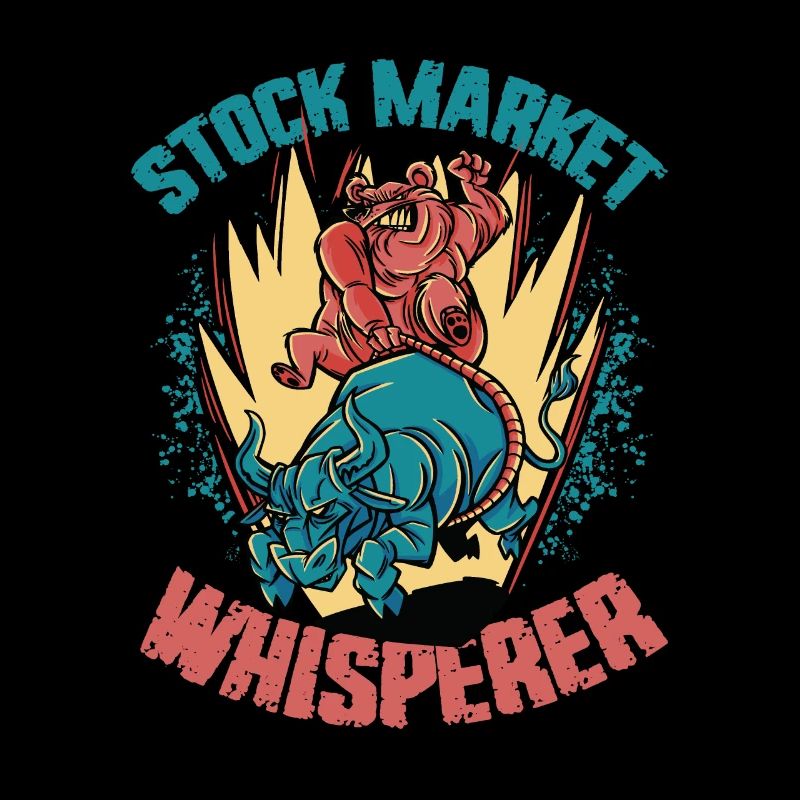 Boursier Whisperer Stock Trader Bull et Bear