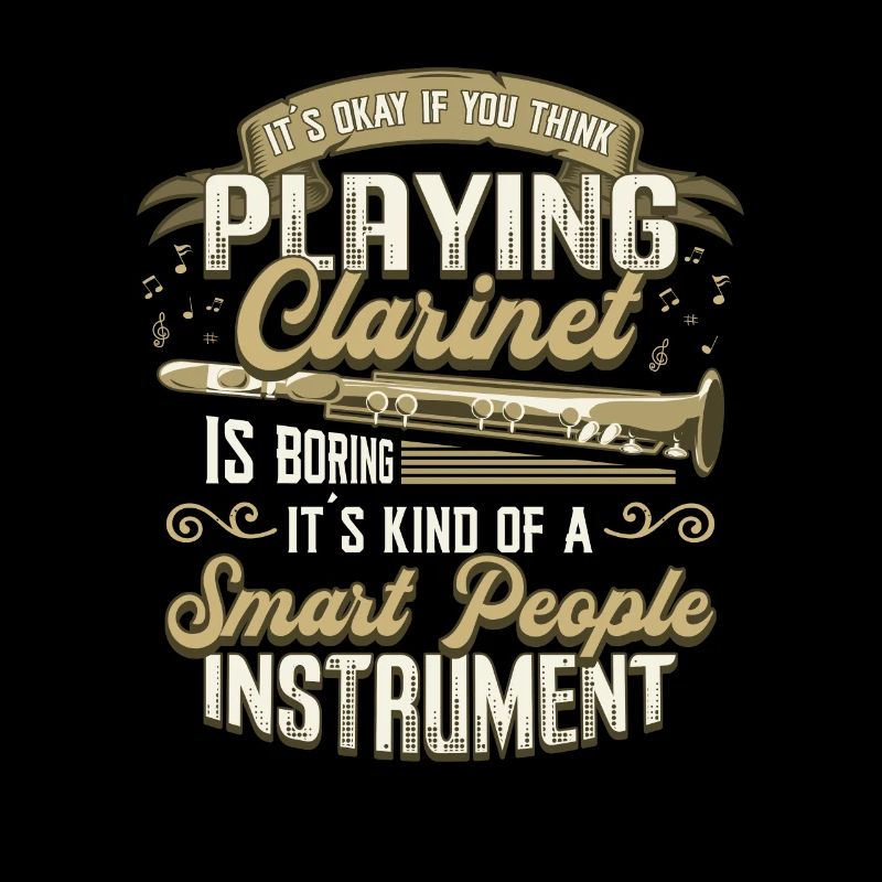 Clarinette jouant de la clarinette