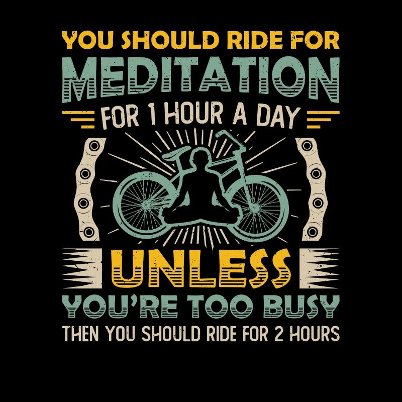 Le cyclisme est ma méditation.