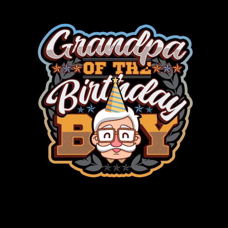 Grand-père du garçon d’anniversaire
