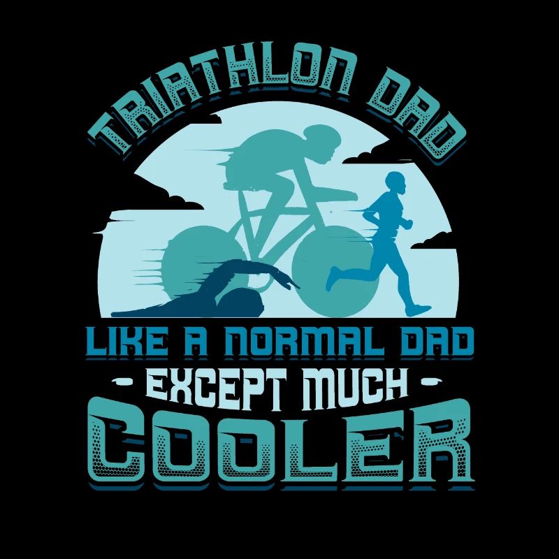 Papa de triathlon, comme un papa ordinaire, seulement plus cool.