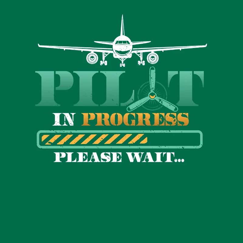 Pilot In Arbeit, Bitte Warten, Flugzeugtraining