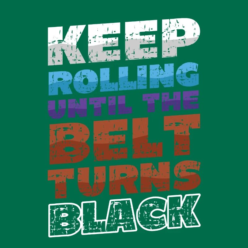 Keep turning until the belt turns black, karate