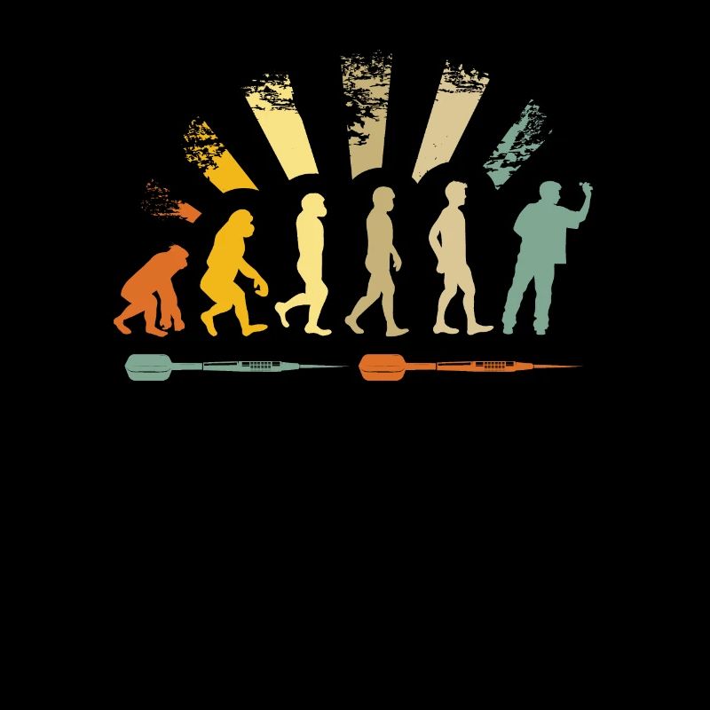 Dartspieler Evolution Dartscheibe