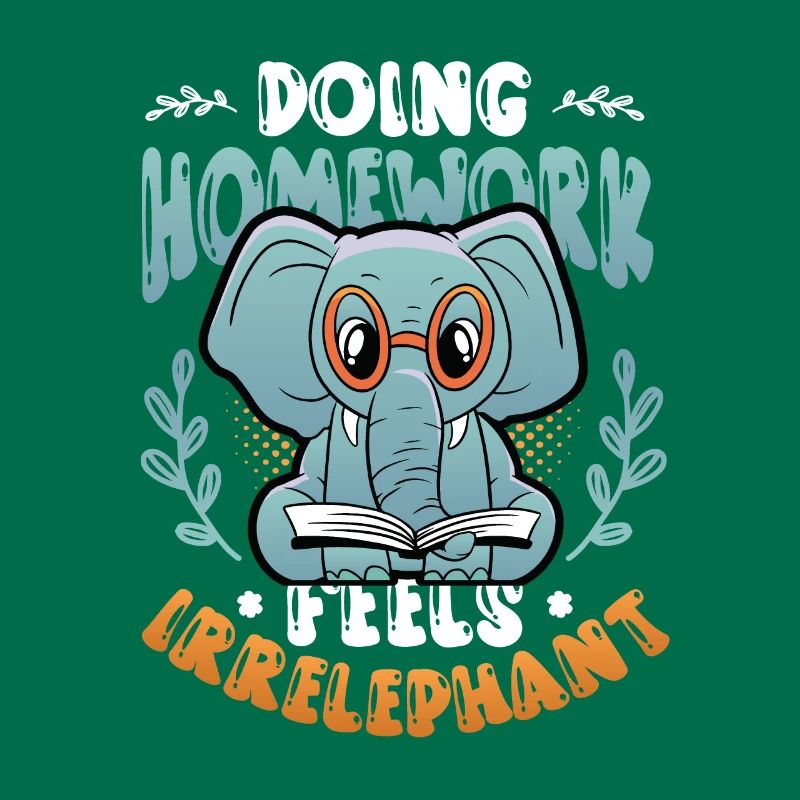 Doing homework doesn't feel good