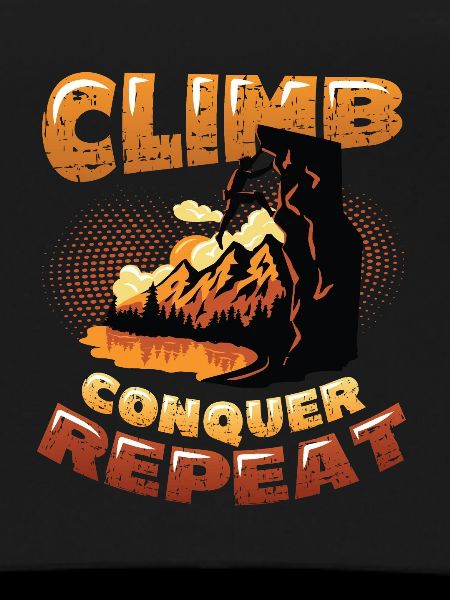 Climbing, conquering, repeating, mountaineering