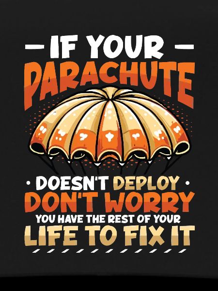 Funny skydiver