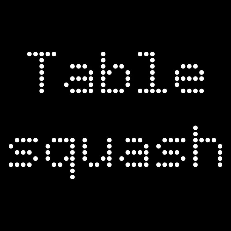 T shirt table squash
