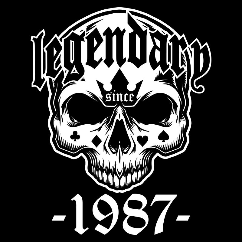 Légendaire depuis 1987 - Skull | Les couleurs peuvent être modifiées