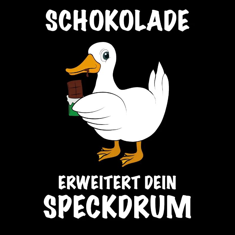 Ente mit Schokolade Spruch