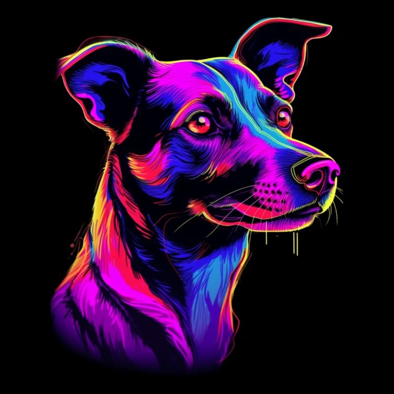 Jack Russell Synthwave Cadeau