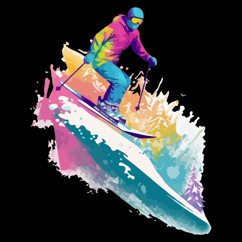 Gabby au ski