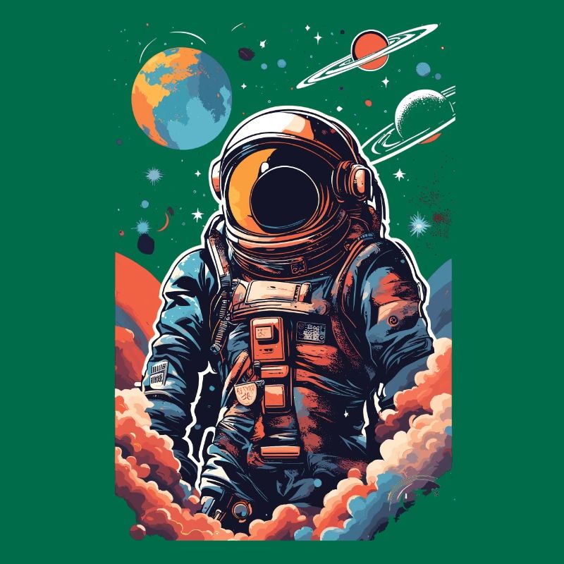 Astronaute cool dans l’espace