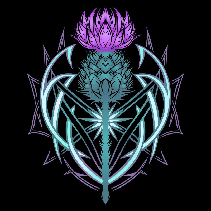 Thistle Shield Celtic Knots Thistle Lover
