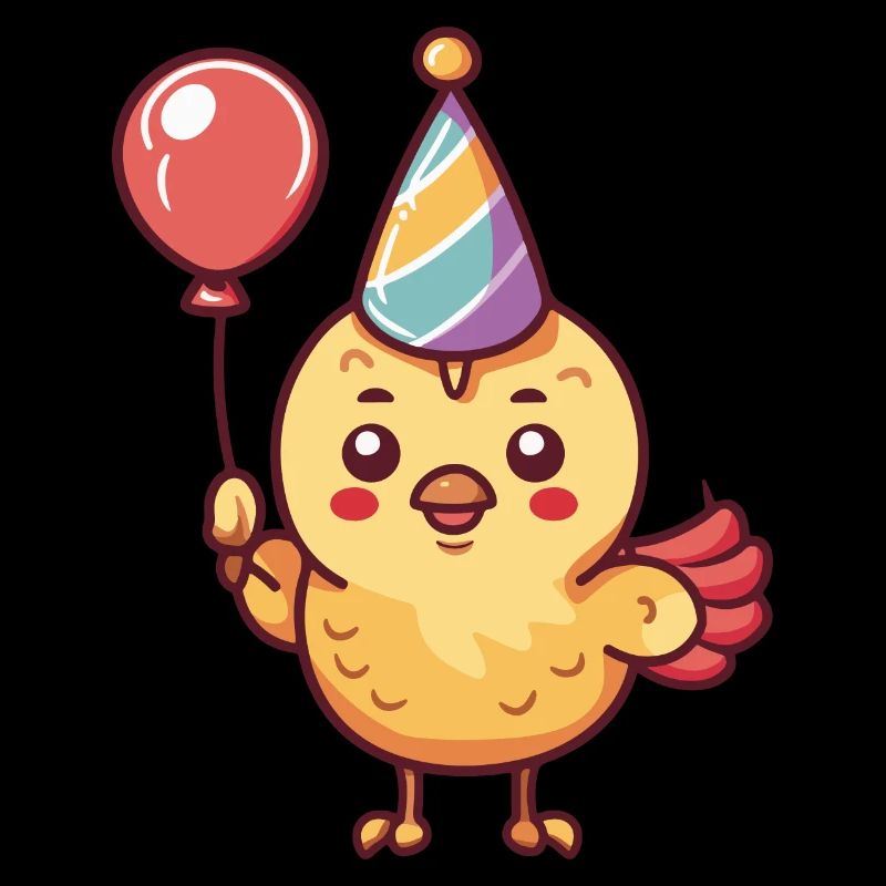 Bande dessinée d’anniversaire de poulet