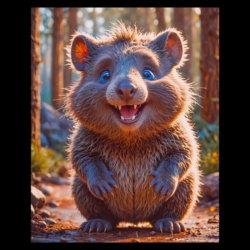 animal australien super mignon Down Under Wombat