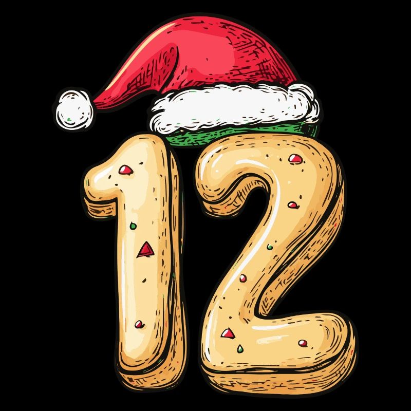Biscuit de Noël à 12 chiffres