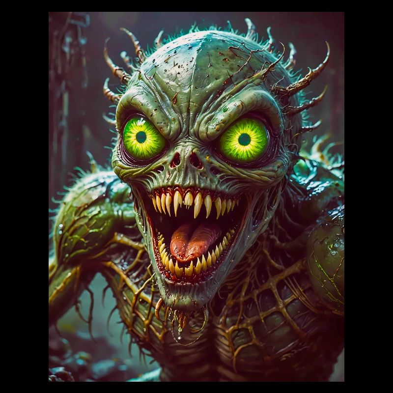 mutant monster half men half insect dark horror