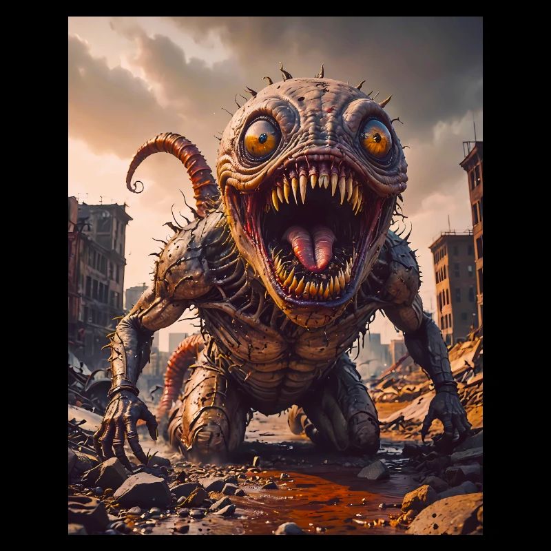 mutant monster half men half insect dark horror