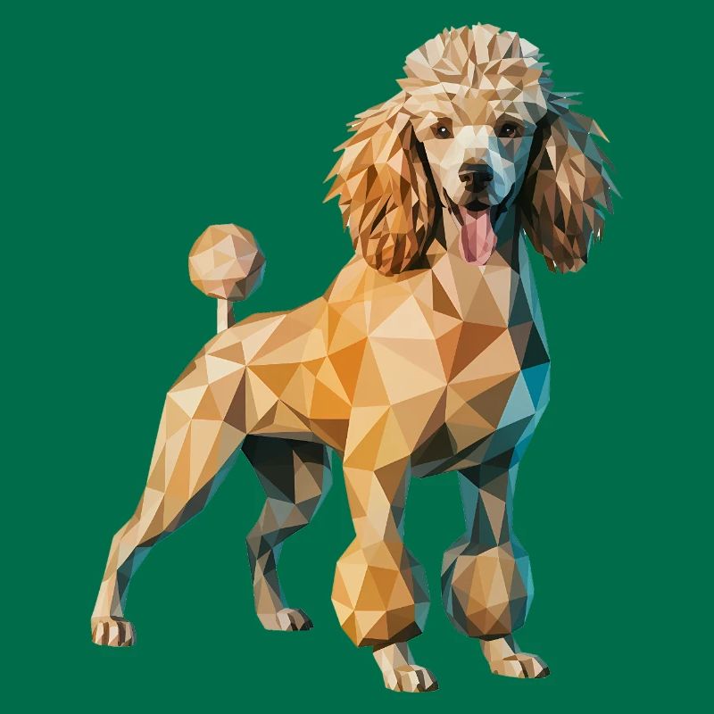 Poodle - Cool Low Poly Logo