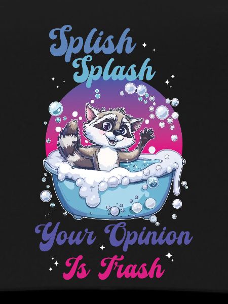 Raccoon Splish Splash