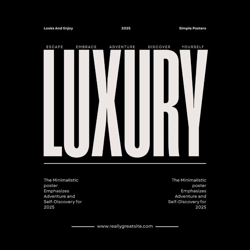 Luxury Uppercase Typography