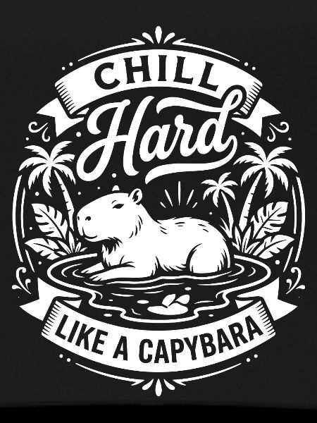 Chill Hard Capybara Vibes